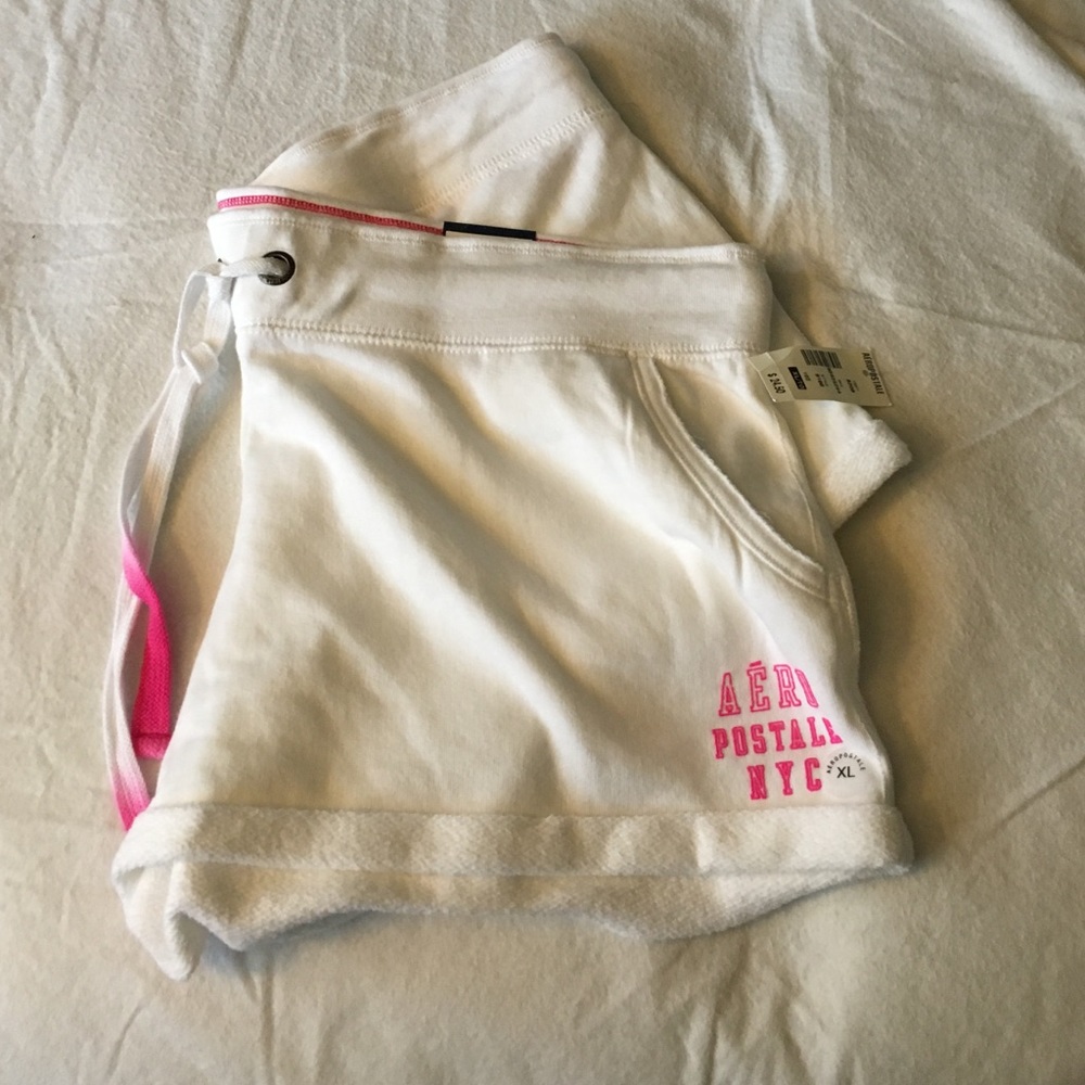 White booty shorts